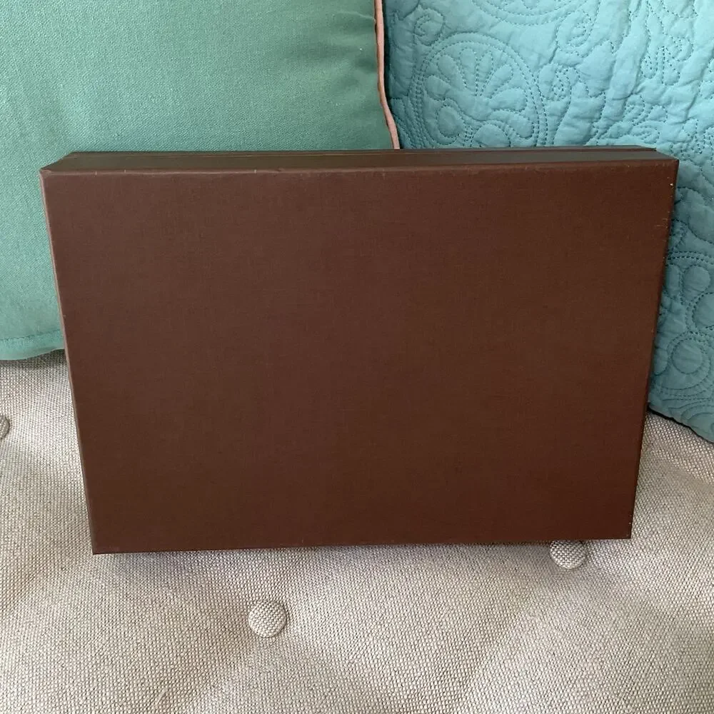 Louis Vuitton Brown Gift Box With Tissue Paper 2 x 11 x 8